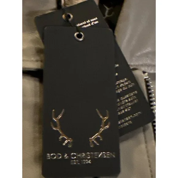 Bod & Christensen Lauren Leather Motorcycle Jacket Gunmetal Women's XS New - Picture 6 of 8